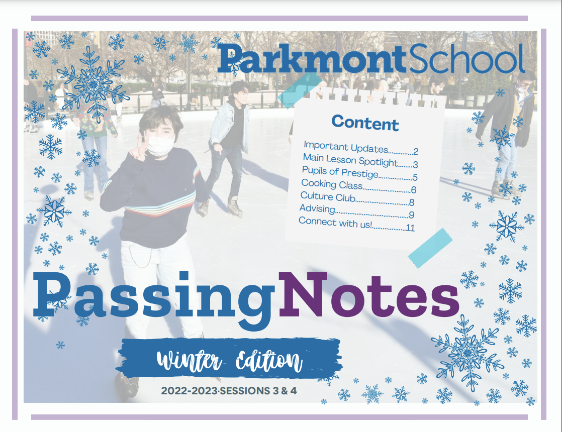 Passing Notes Newsletter